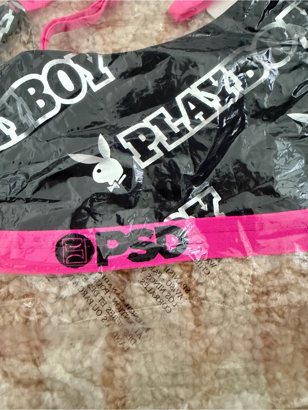 PSD SET Boxer Briefs and bra - Purple & Peach - Picture 6 of 8
